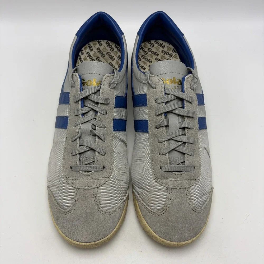 Gola Bullet Trainers Sneakers Mens Gray Nylon Blue Preppy Casual